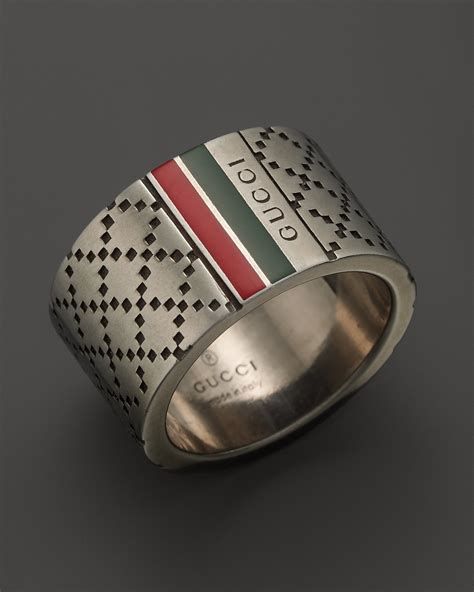 gucci sliver ring|More.